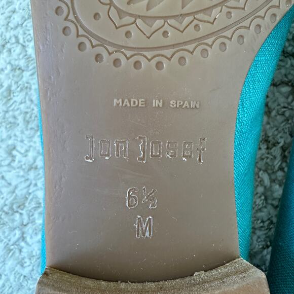 New Jon Josef Gatsby Linen Loafer Embroidered Hurricane Size 6.5 M - Picture 7 of 9